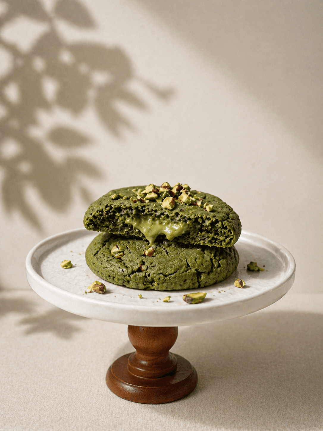 Matcha Pistachio Soft Cookies