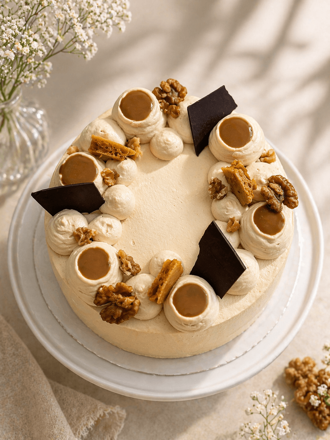 Caramel Espresso Gateau — alternative angle